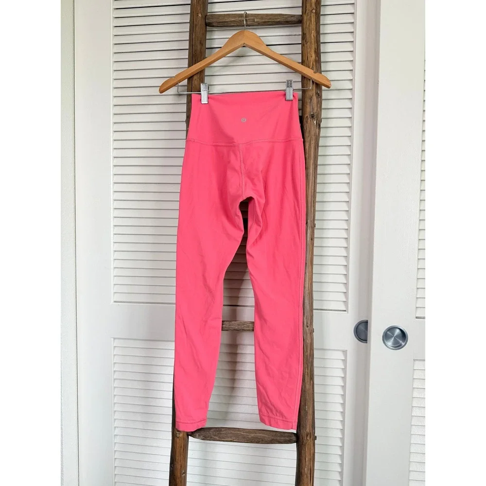 Lululemon Align‎ Leggings Womens 4 Pink Excellent High Rise 25